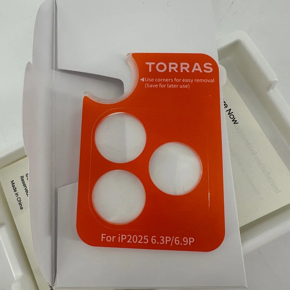 New TORRAS Camera Lens Protector Tempered Glass Scratch Resistant Shield NIB
